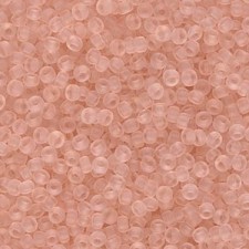 Miyuki rocailles Perlen 11/0 - Matted transparent pale pink 11-155F